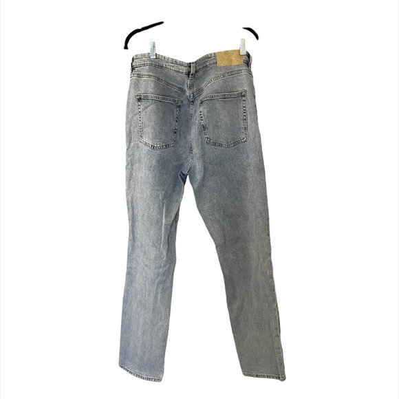 H&M Mom button up Jeans - Ultra High Waist - Acid Wash - Size 10 - Picture 3 of 3